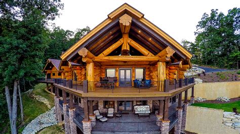 north carolina log home designed  outdoor entertaining log home designs log homes