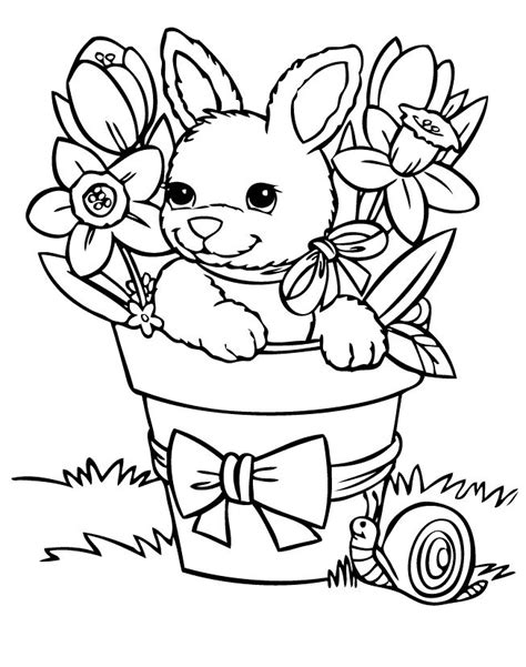 cute baby bunnies coloring coloring pages