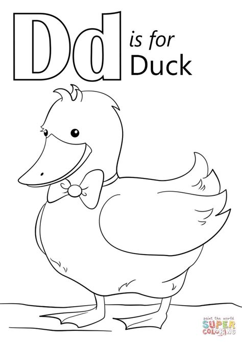 letter    duck super coloring alphabet coloring pages abc