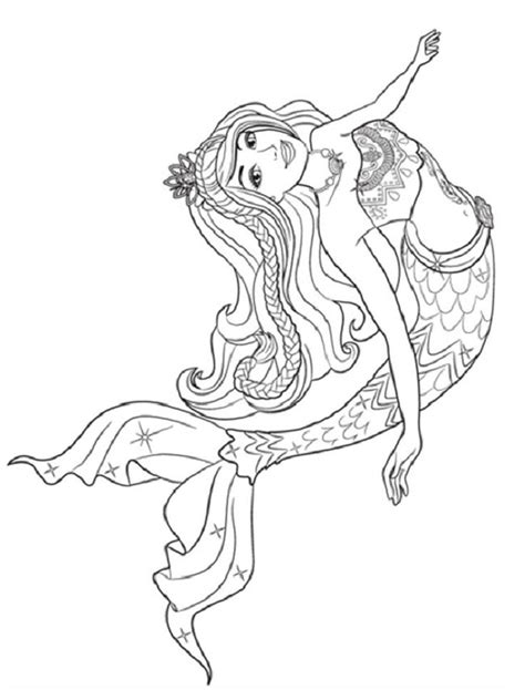 barbie princess mermaid coloring pages mermaid coloring mermaid