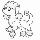 Poodle Coloring Printable Pages Toy Drawing French Clipart Cartoon Baby Perros Poodles Standard Template Book Cute Skirt Para Dibujos Dog sketch template