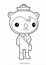 Octonauts Coloring Pages Drawing Cartoons Drawings Printable sketch template