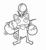 Meowth sketch template