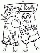 Coloring Pages Robot Robots Printable Cute Future Kids Fun Colouring Cool Bots Print Color Happy Friend October Disney Getcolorings Princess sketch template