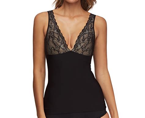 nearly nude women s thinvisible microfibre firming camisole w lace
