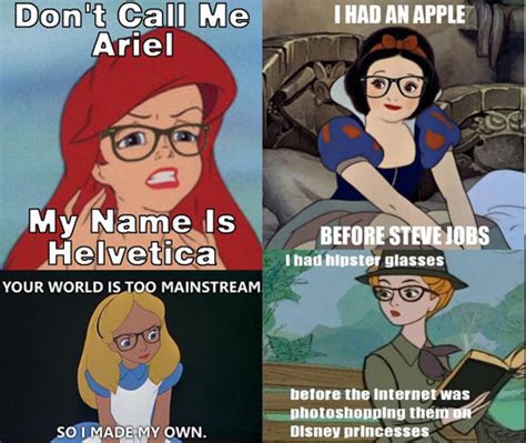 Meme Hipster Princesses Rather Rad