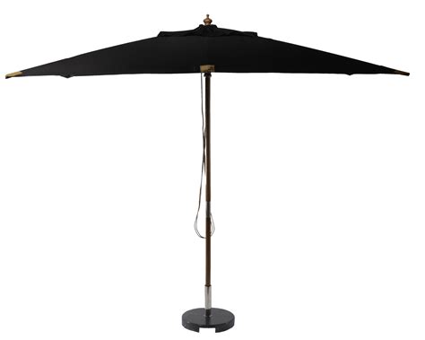 sturdi  rectangular parasol black green