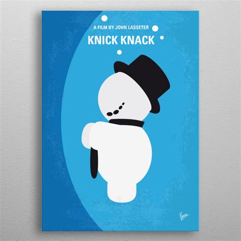 No172 My Knick Knack Minimal M Movies Poster Print