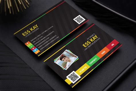 designers creative personal business card template psd