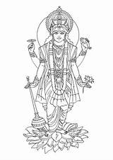 Vishnu Drawing Hindu God Coloring Gods Clipart Lord Pages Drawings Colour Outline Google Puppets Finger Search Mythology Goddesses Colouring Clipground sketch template