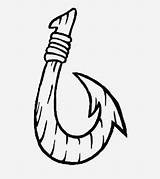 Hook Fish Hawaiian Clipart Clipground Drawing sketch template