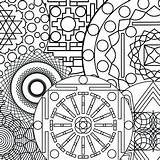 Coloring Pages Printable Abstract Complex Mandala Patterns Cool Sheets Geometric Online Therapy Pattern Color Getdrawings Bargain Getcolorings Book Relaxing Zentangle sketch template