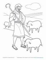 Shepherd Coloring Pages Jesus Bible Good Flock His Kids Sheep Lost Shepherds Am Baby Visit Tends Activities Colouring Color Printable sketch template