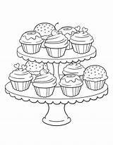 Coloriage Gourmandises Birthday sketch template
