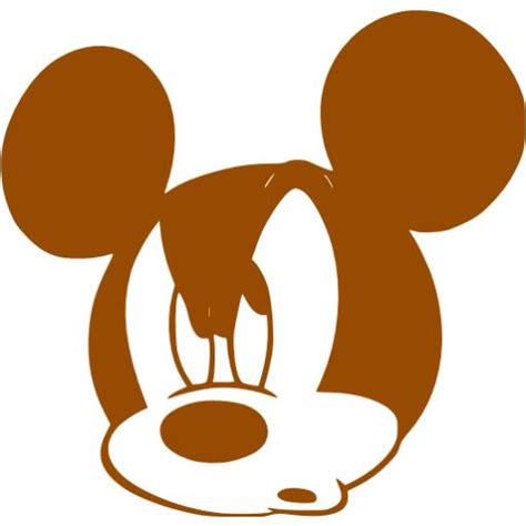 Brown Mickey Mouse 5 Icon Free Brown Mickey Mouse Icons