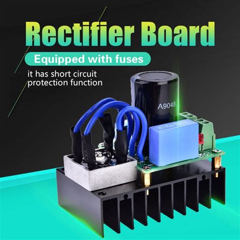 ac dc converter board  vac   vdc multiple protection rectifier module  connectors