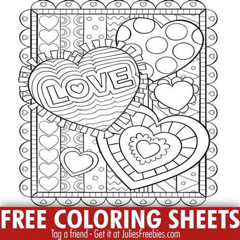 crayola valentines day coloring print outs julies freebies