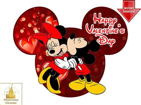 valentines day mickey mouse minnie love    pennyring minnie