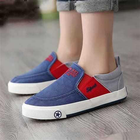 brand designer children shoes boys shoes breathable loafers boys  style canvas shoes