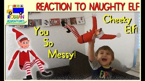 christmas naughty elf reactions rowanventures youtube