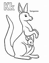 Baby Kangaroo Drawing Pouch Getdrawings Coloring sketch template