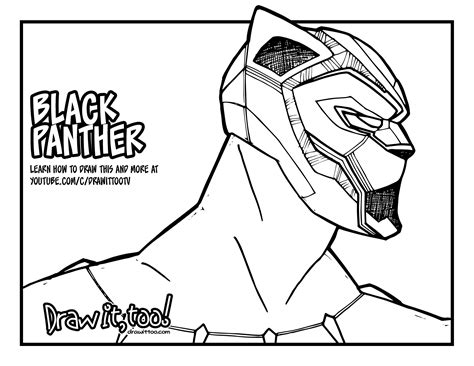 marvel black panther coloring pages  getcoloringscom