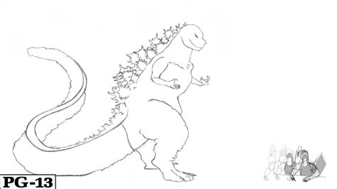 drawing tutorial shin gojira part  youtube