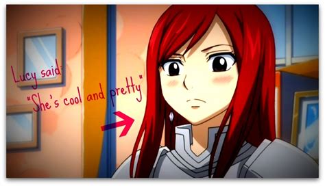 blushing erza  yukimarvell  deviantart