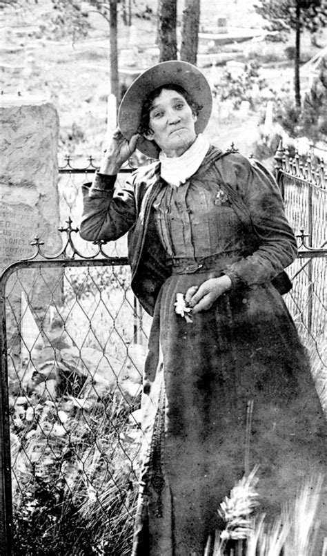 calamity jane mugging at wild bill hickok s grave 1903 ~ vintage everyday