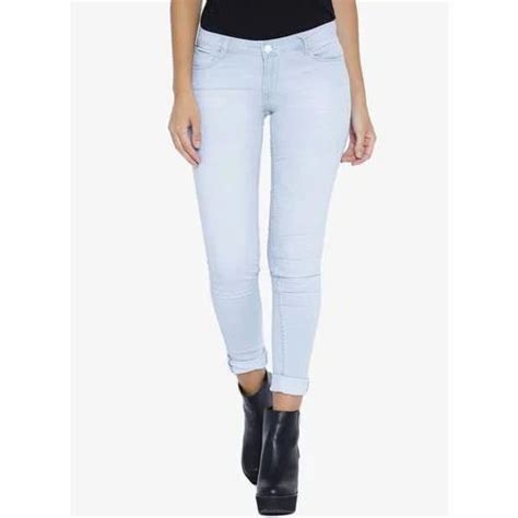 Fourgee Ladies Denim Blue Skinny Jeans Size 26 To 36 At Rs 249 Piece