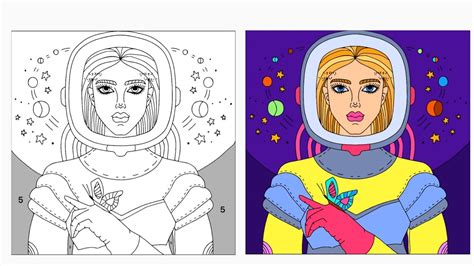 astronaut coloring youtube