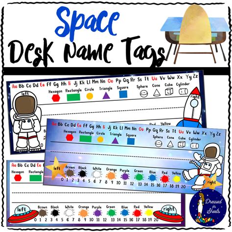 space printable desk  tags   teachers