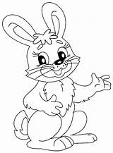 Lapin Rabbit Rabit Facile Justcolor Gratuitement sketch template