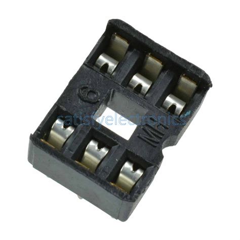 20pcs 6pin Ic Socket Adaptor Pcb Solder Type Dip Socket 6p 6 Pin 6 Pin