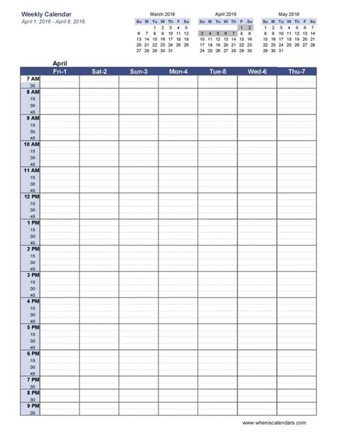impressive blank calendar  weeks weekly calendar template excel