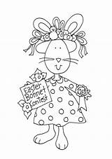 Stamps Digi Digital Dearie Dolls Easter Embroidery Coloring Poetry Read Little Colouring sketch template