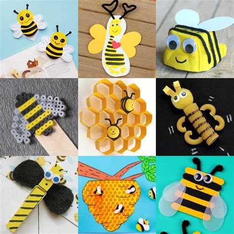 bee crafts  kids   buzzing  diy candy