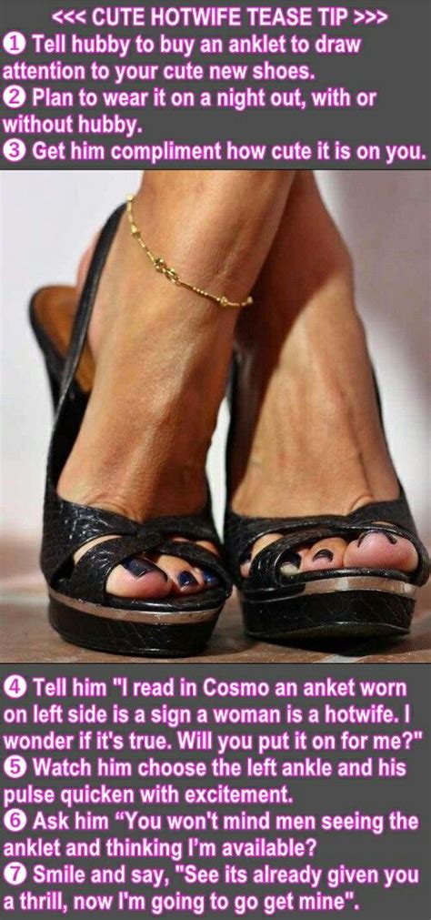 hotwife anklet caption chastity captions