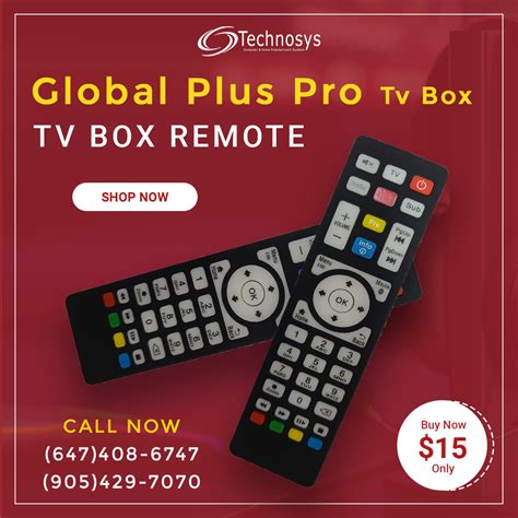 remote control global  tv box pro  technosys computers