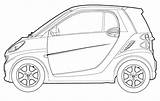 Smart Fortwo Bmw sketch template