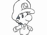 Luigi Baby Coloring Pages Mario Getcolorings Color Getdrawings sketch template