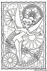 Coloring Tinker Bell Sleeping Baby Music sketch template