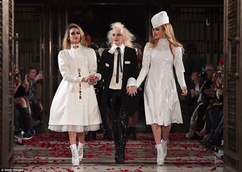 fearne cotton storms the runway at pam hogg aw17 lfw show