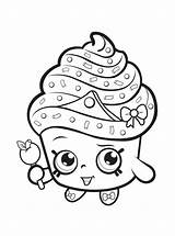 Shopkins Coloring Pages Fun Kids Locker Donut sketch template