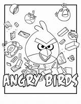Angry Coloring Bird Pages Kids Printable Birds Color Colouring Paper Print Printables Sheets Sheet sketch template