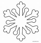 Coloring Snowflake Pages Kids Christmas Drawing Snowflakes Printable Easy Cool2bkids sketch template