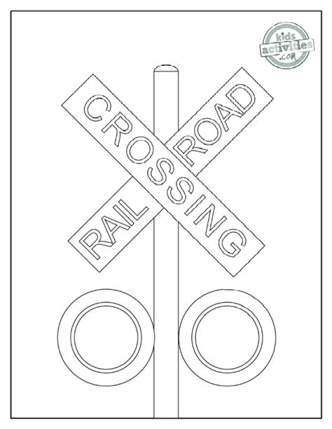 traffic stop sign coloring pages road signs kids activities