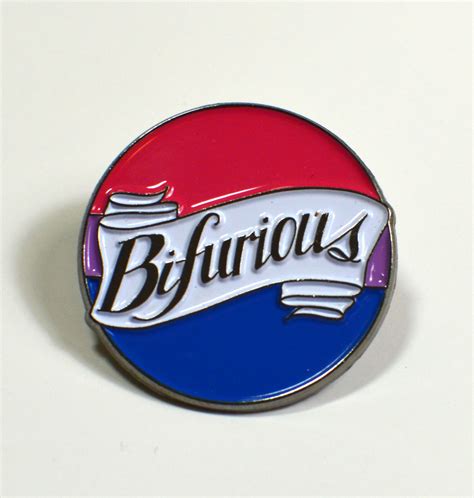 Bifurious Bisexual Pride Enamel Pin Femmecraft