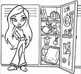 Locker Coloring Bratz Pages Jade Standing Funny Quotes Getdrawings Getcolorings Quotesgram Drawing Front sketch template