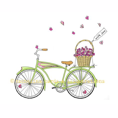 images  bikes illustrations  pinterest bicycle illustration cycling